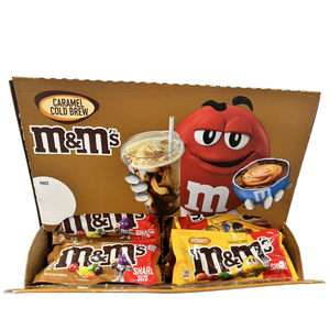 M&M'S Peanut & Caramel Gold Brew Share Size Display 48 pack