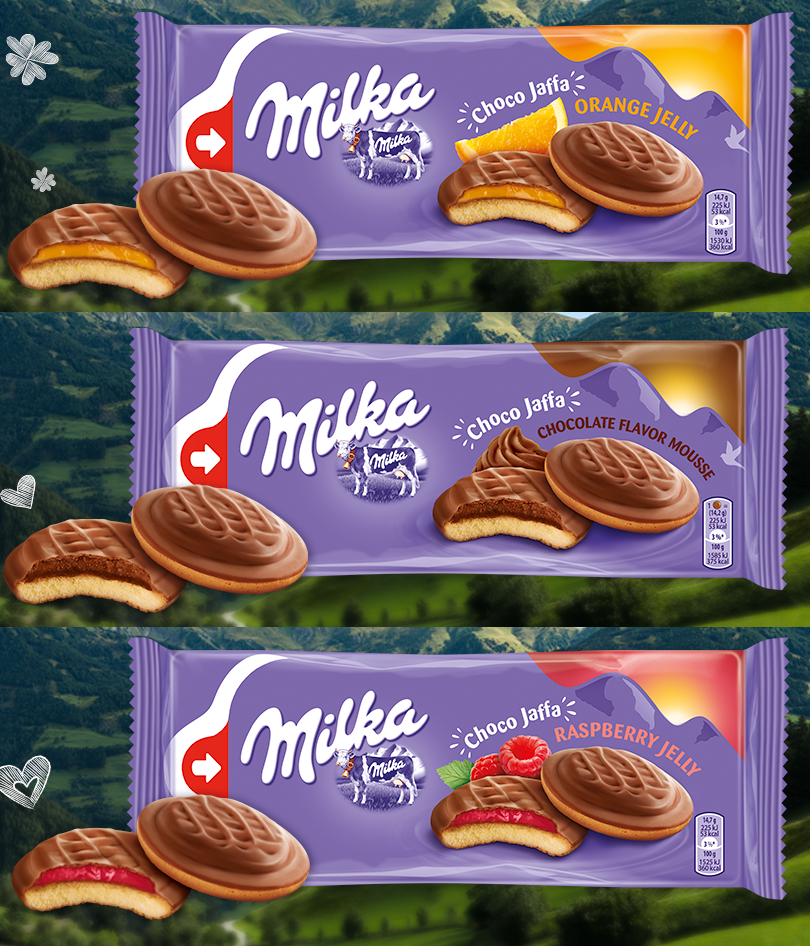 MILKA Jaffa Orange cookie 24 pack