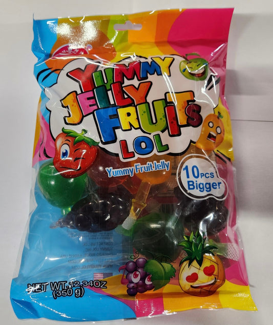 24pk 12.4oz YUMMY JELLY FRUITS LOL