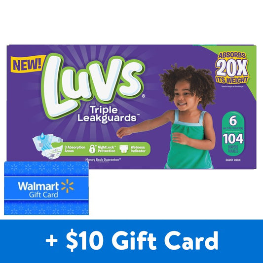 Luvs Diapers - Size 6 - 124Ct