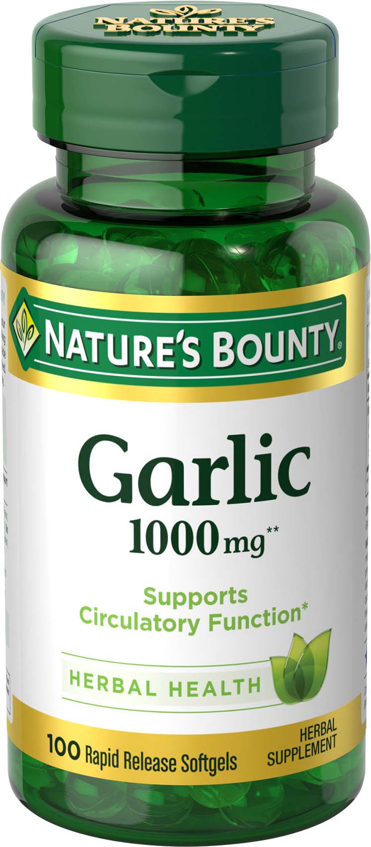 Nature's Bounty - Garlic Extract 1000 Mg 100 Rapid Release Sofgels