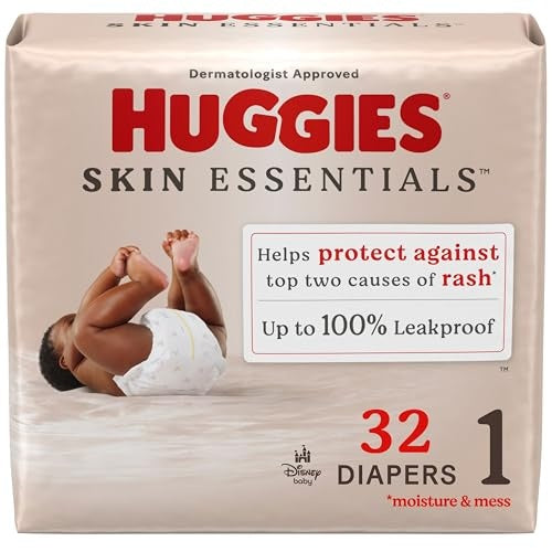 Huggies Diapers - Skin Essentials - Size 1 - 32Ct