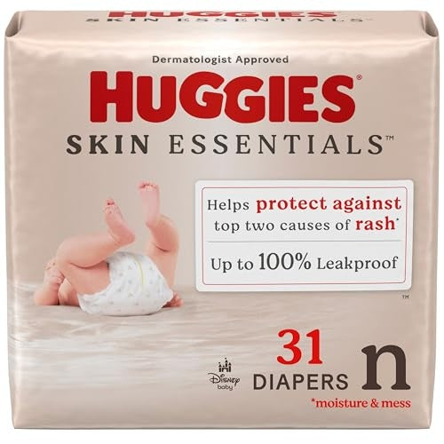 Huggies Diapers - Skin Essentials - Size N - 31Ct