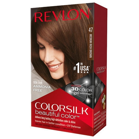 Revlon Hair Color - Color Silk - #47 Medium Rich Brown