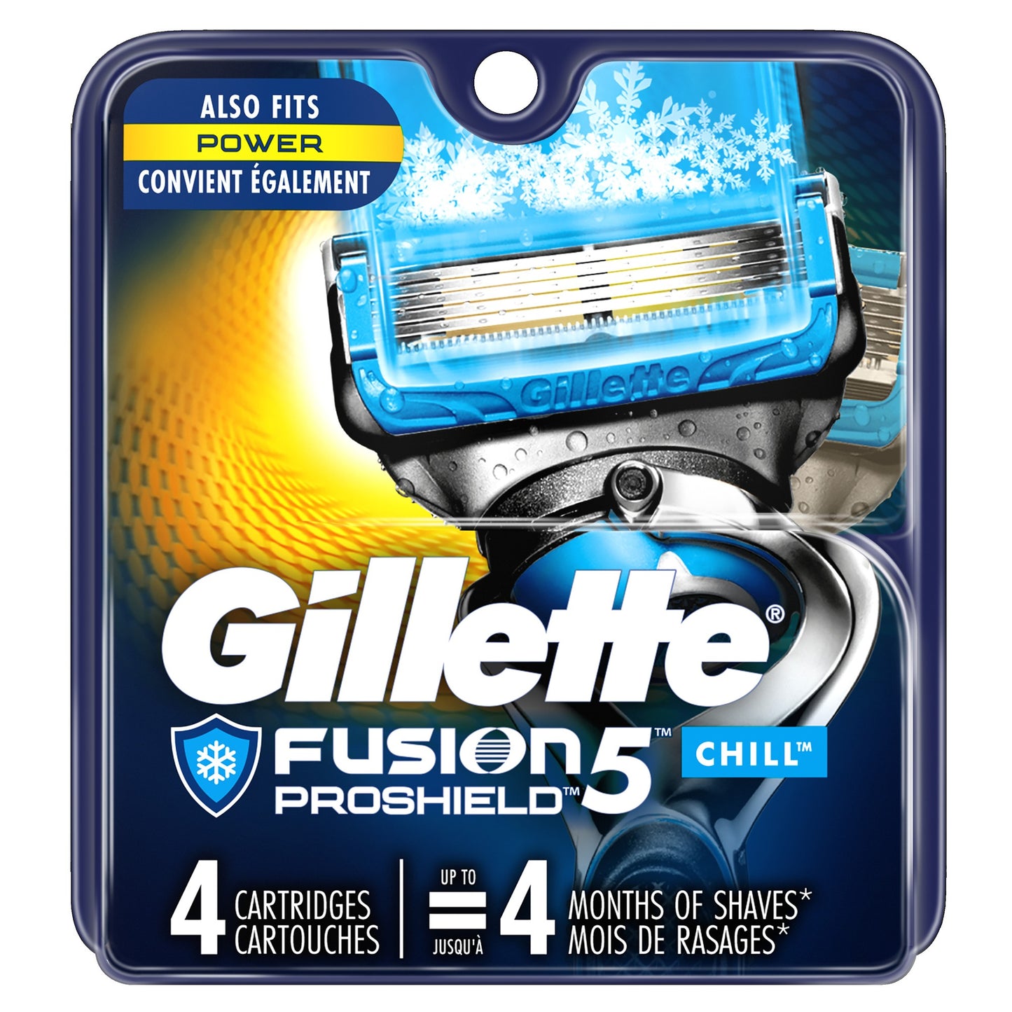 Gillette Blade Refill - Fusion5 Proshield Chill - 4 Cartridges