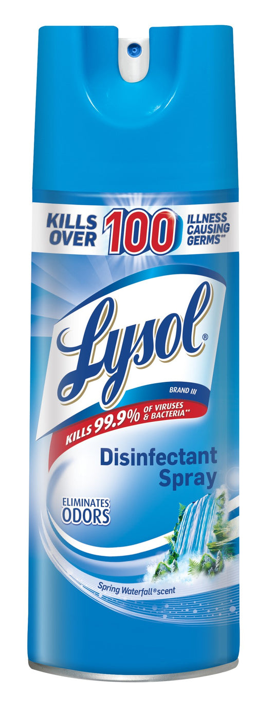 Lysol Aerosol Spray - Disinfectant Spray - Spring Waterfall - 12.5 Oz