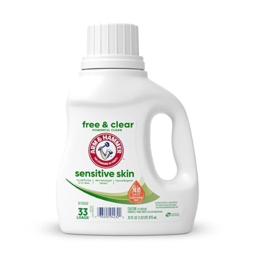 Arm & Hammer Liquid Detergent - Free And Clear Sensitive Skin 33 Oz