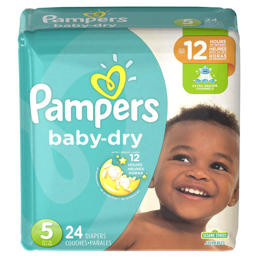 Pampers Diapers - Baby Dry Size 5 4/24