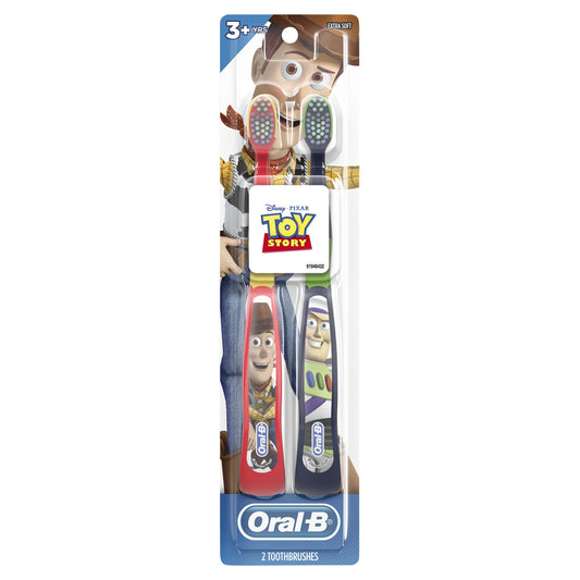 Oral-B - Toothbrush - Pixar Extra Soft 3+ Years Toothbrushes 2Pk