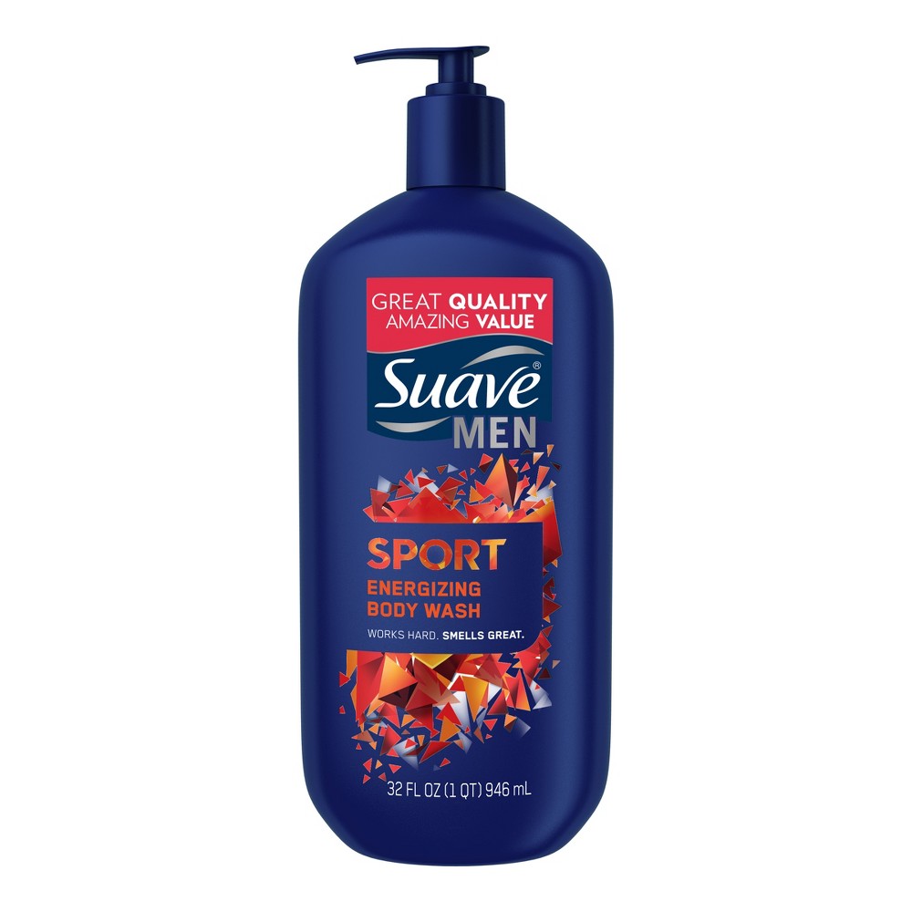 Suave Mens Body Wash - Sport - 32 Oz