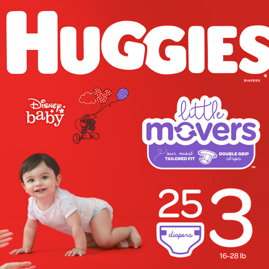 Huggies Diapers - Little Movers - Size 3 - 25 Ct