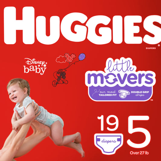 Huggies Diapers - Little Movers - Size 5 - 19 Ct