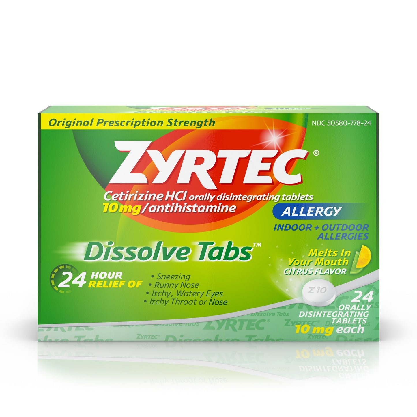 Zyrtec - 10Mg 24 Ct New Form