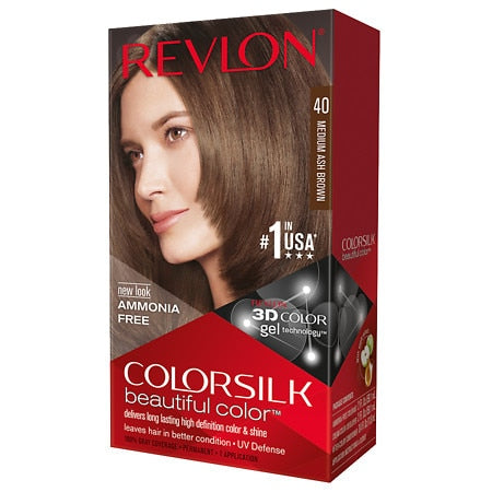 Revlon Hair Color - Color Silk - #40 Med Ash Brown