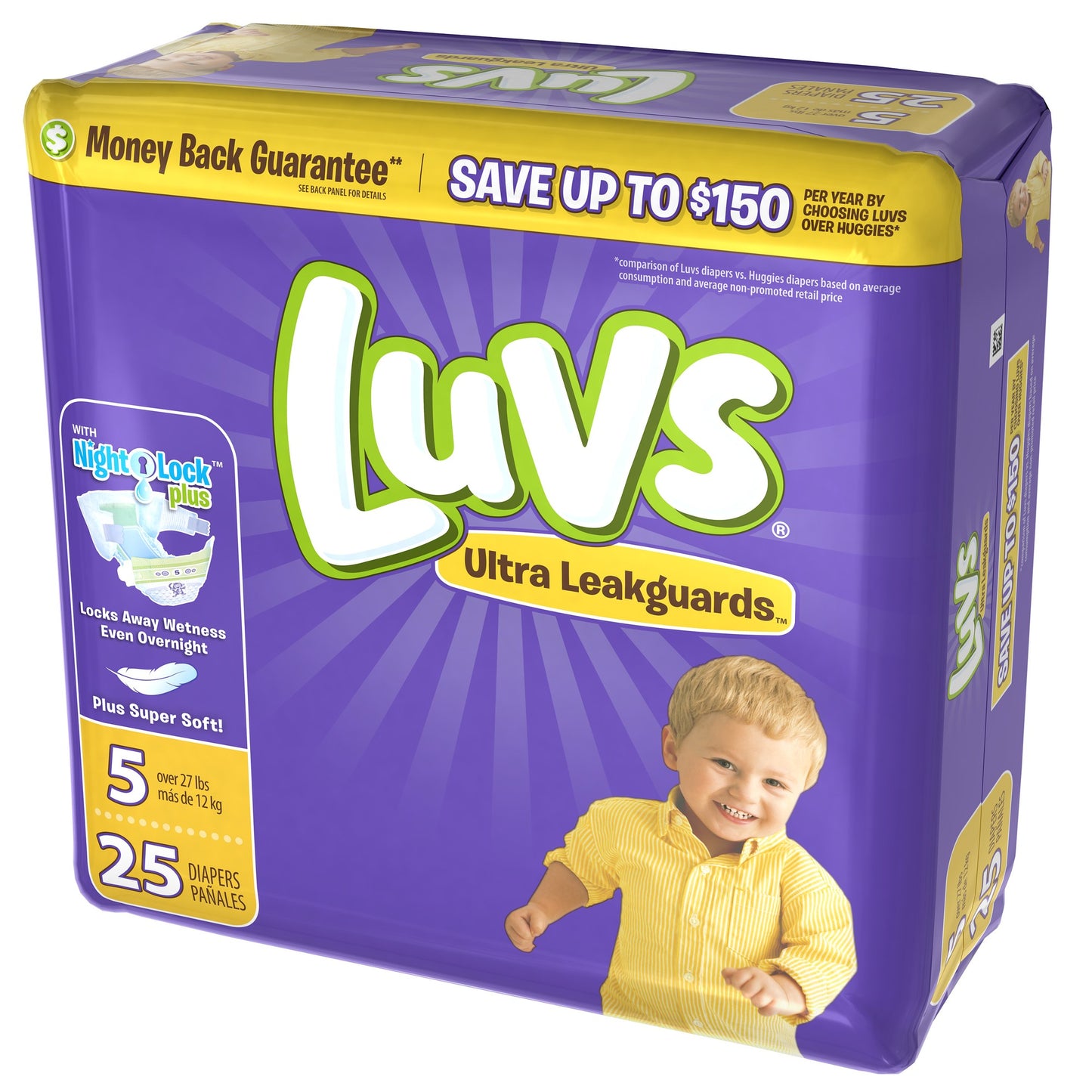 Luvs Diapers - Ultra Leakguards - Size 5 - 25 Ct