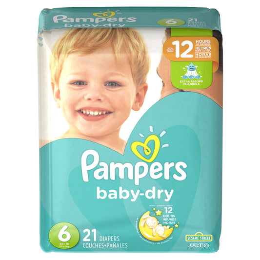 Pampers Diapers - Baby Dry Size 6 4/21