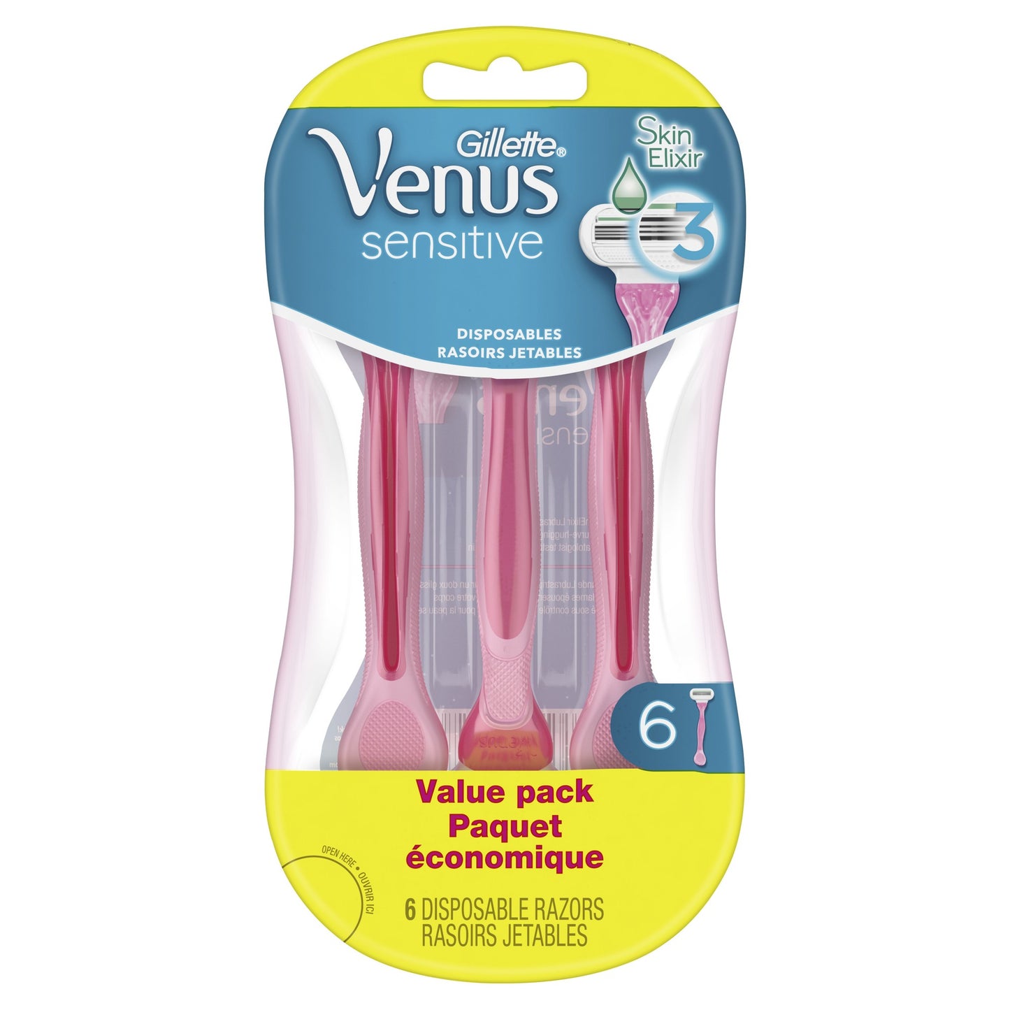 Gillette Disposable Razors - Venus Sensitive - 6 Ct