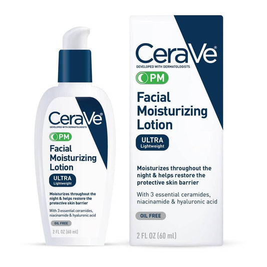 Cerave - Facial Moisturizing Lotion - Night Cream With Hyaluronic Acid & Niacina - 2Oz