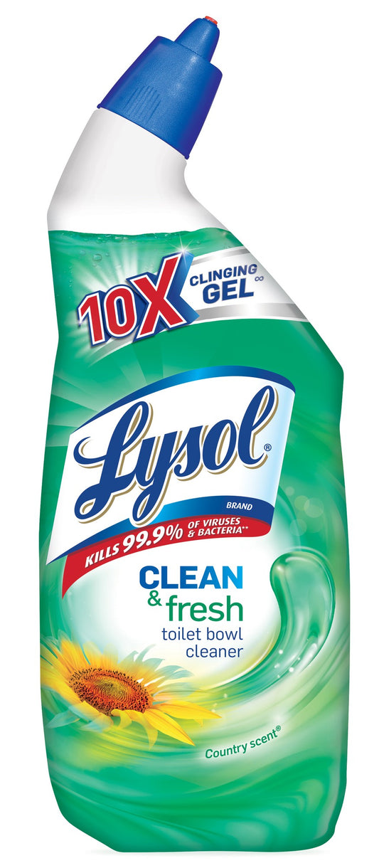 Lysol Toilet Bowl Cleaner - Clinging Gel - Fresh Scent - 24 Oz