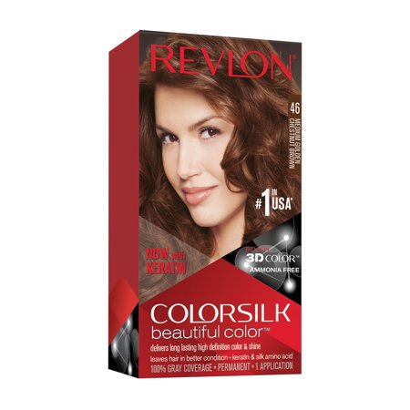 Revlon Hair Color - Color Silk - #46 Medium Golden Chestnut Brown