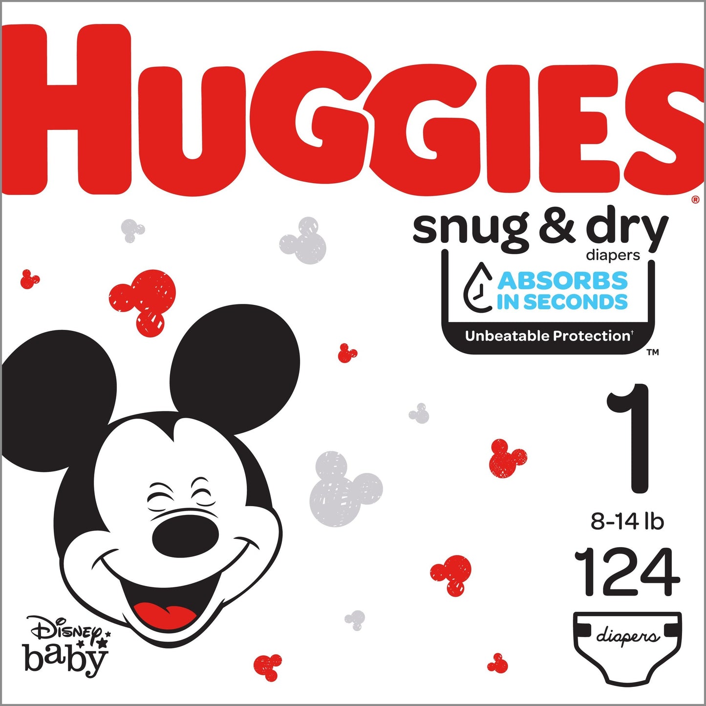 Huggies Diapers - Snug & Dry - Size 1 - 108 Ct