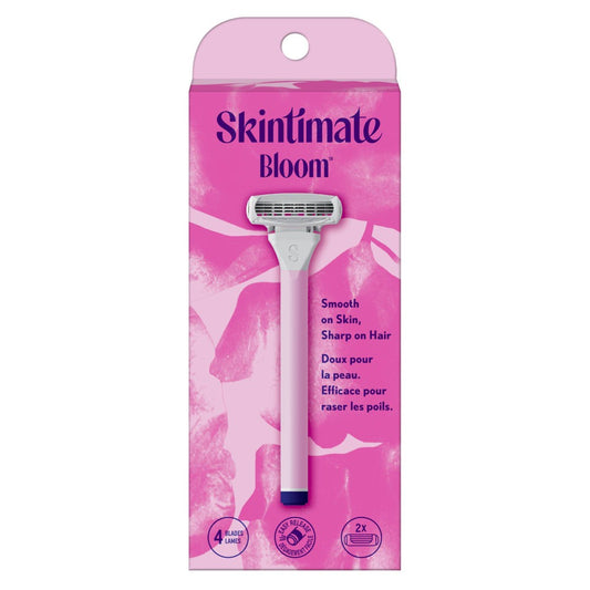 Skintimate - Disposable Razors - Womens Bloom - 1 Handle & 2 Cartridges