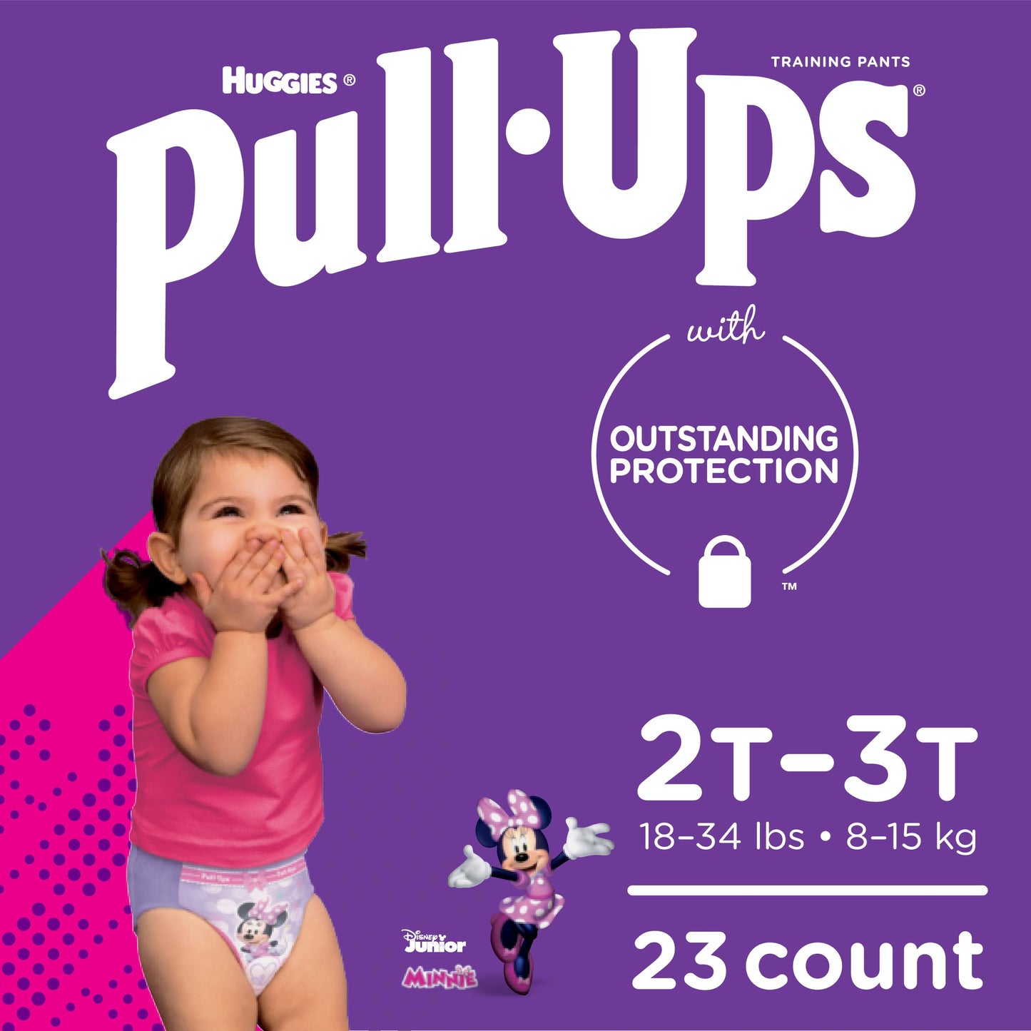 Huggies Diapers - Pull.Ups  Girls 2T-3T - 23Ct