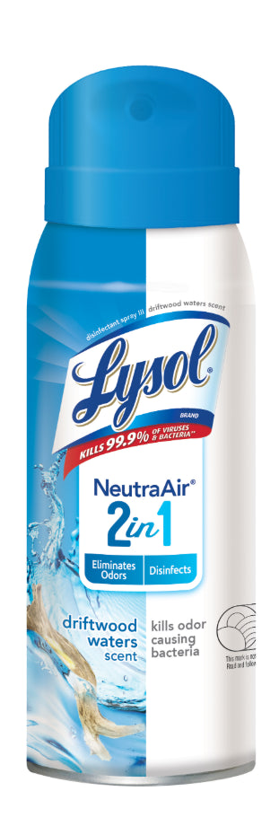 Lysol Aerosol Spray - Disinfectant Spray - Driftwood Waters - 10Oz