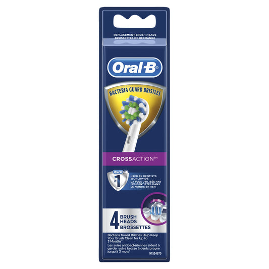 Oral-B - Brush Heads - Cross Action - 4 Heads