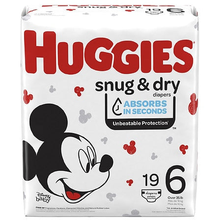 Huggies Diapers - Snug & Dry - Size 6 - 19 Ct