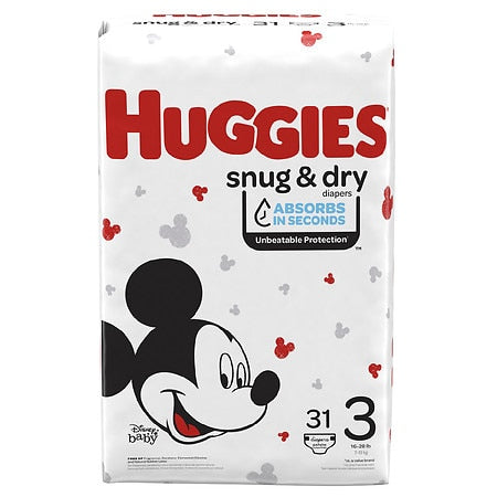 Huggies Diapers - Snug & Dry - Size 3 - 31Ct