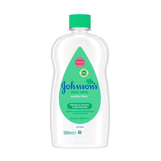 Johnson & Johnsons Baby Oil - Aloe Vera - 500 Ml