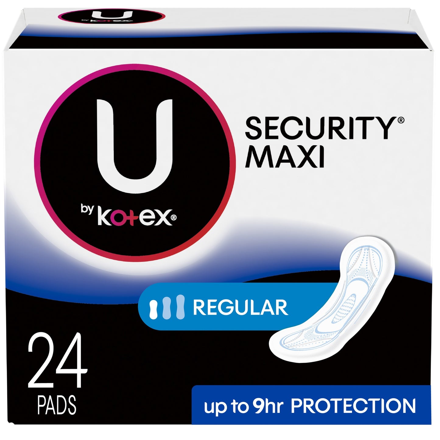 Kotex Pads - U Regular Security Pads 24 Count