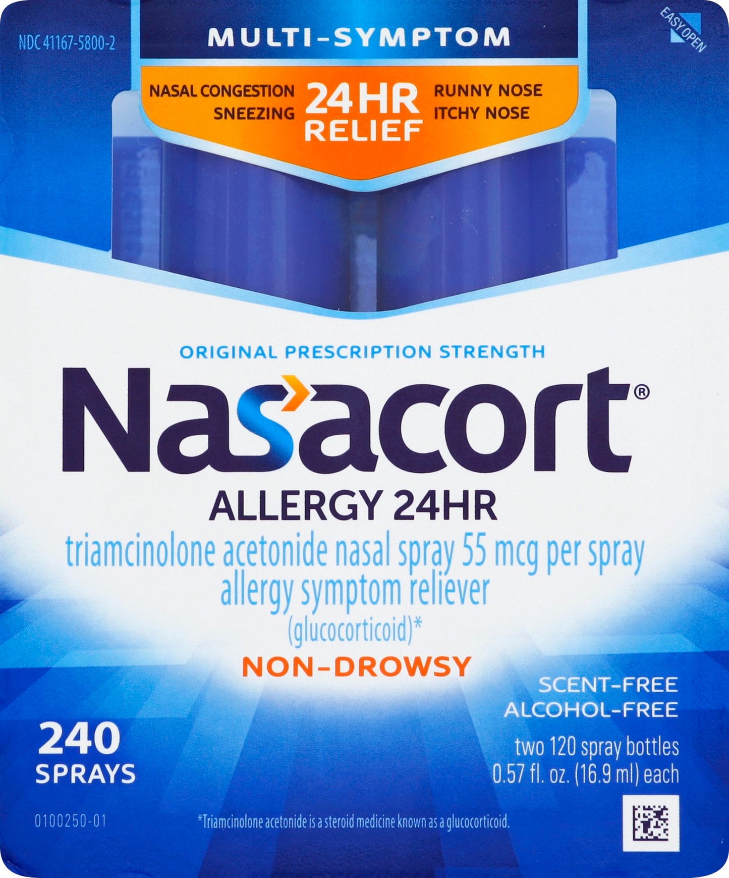 Nasacort - Spray - 120 X 2 Multi Pack 2 Bottles