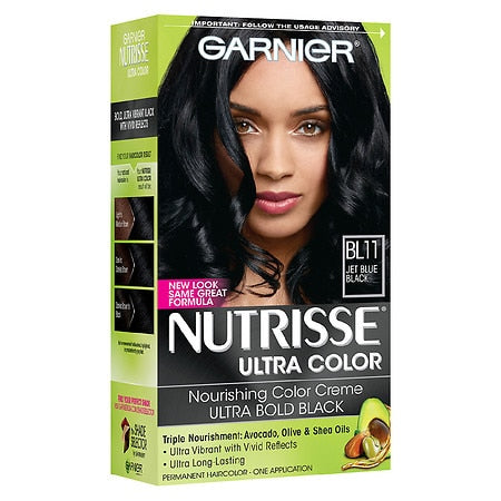 Garnier Hair Color - Nutrisse Colorissimos/Ultra Co - Reflective Jet Blue Black