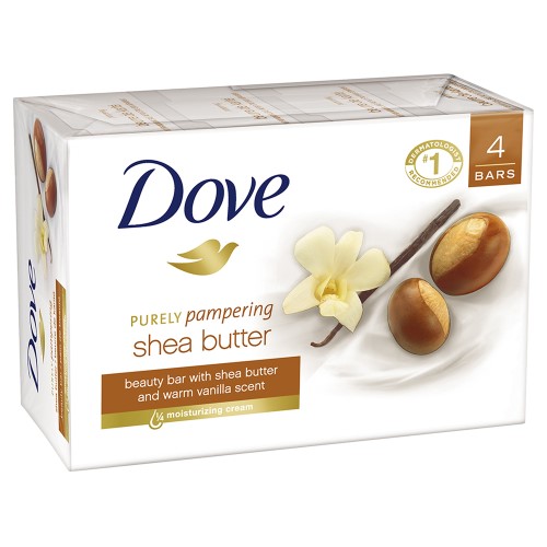 Dove Beauty Bar - Shea Butter - 3.75 Oz - 4 Ct