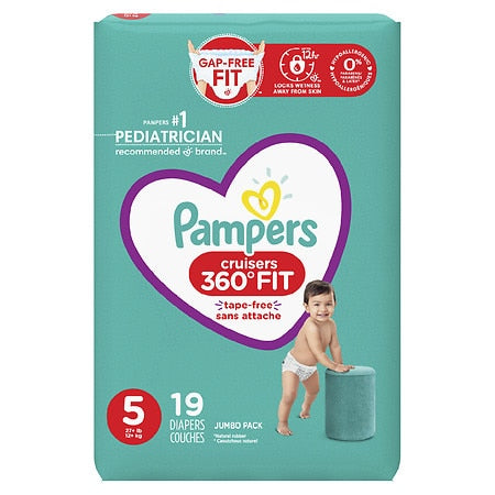 Pampers Diapers - Cruisers 360 Size 5 19Ct