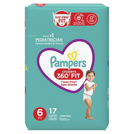 Pampers Diapers - Cruisers 360 Size 6 17Ct