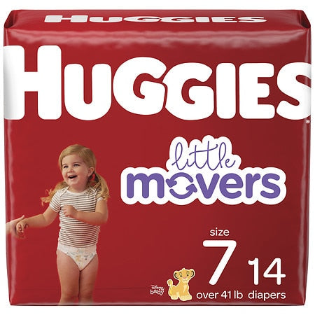 Huggies Diapers - Little Movers - Size 7 - 14 Ct