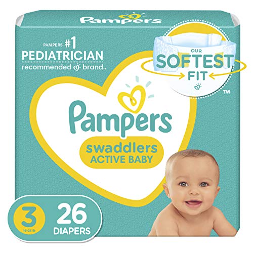 Pampers Diapers - Swaddlers - Size 3 - 26 Ct..