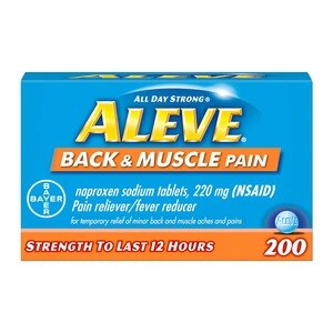 Aleve - Tablets - Back & Muscle Pain - 200 Ct