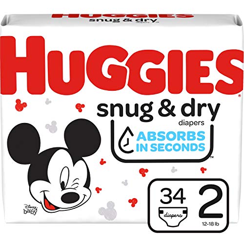 Huggies Diapers - Snug & Dry - Size 2 - 34Ct