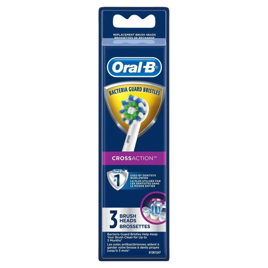 Oral-B - Brush Heads - Cross Action - 3 Heads