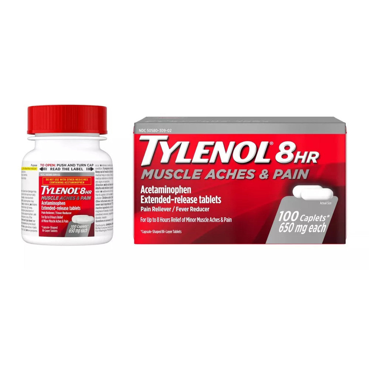 Tylenol - 8Hr Muscle Aches & Pain - 100 Caplets