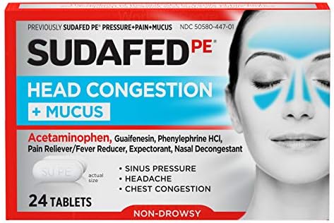 Sudafed - Head Congestion + Pain 24 Cap