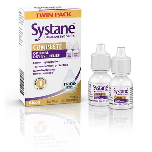 Systane Eye Drops - Complete Dry Eye Relief - 10 Ml - Twin Pack