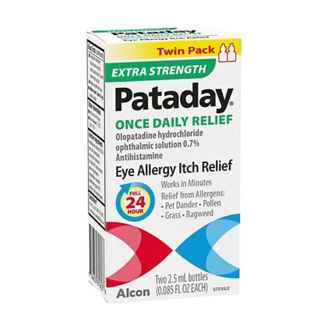 Pataday Allergy - Twin Pack Extra Strength Once Daily Relief Eye Allergy Relief 2.5 Ml (0.085Fl Oz)