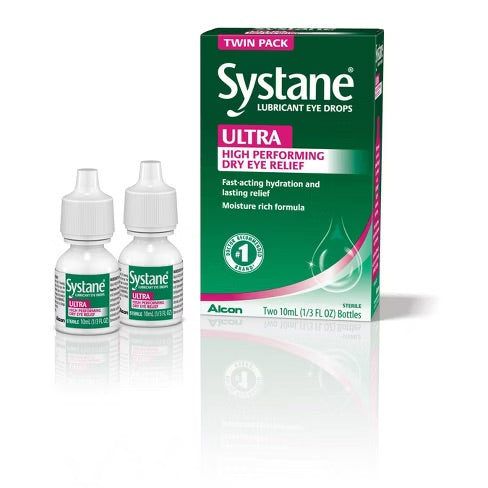 Systane Eye Drops - Ultra High Performance Lubricating Eye Drops Twin Pack