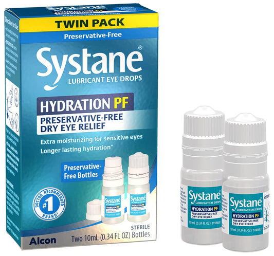 Systane Eye Drops - Hydration Multi-Dose Pf - Dry Eye Relief Twin Pack (2X10Ml)