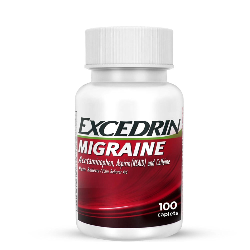 Excedrin - Pain Reliever - Migraine - 100 Caplets